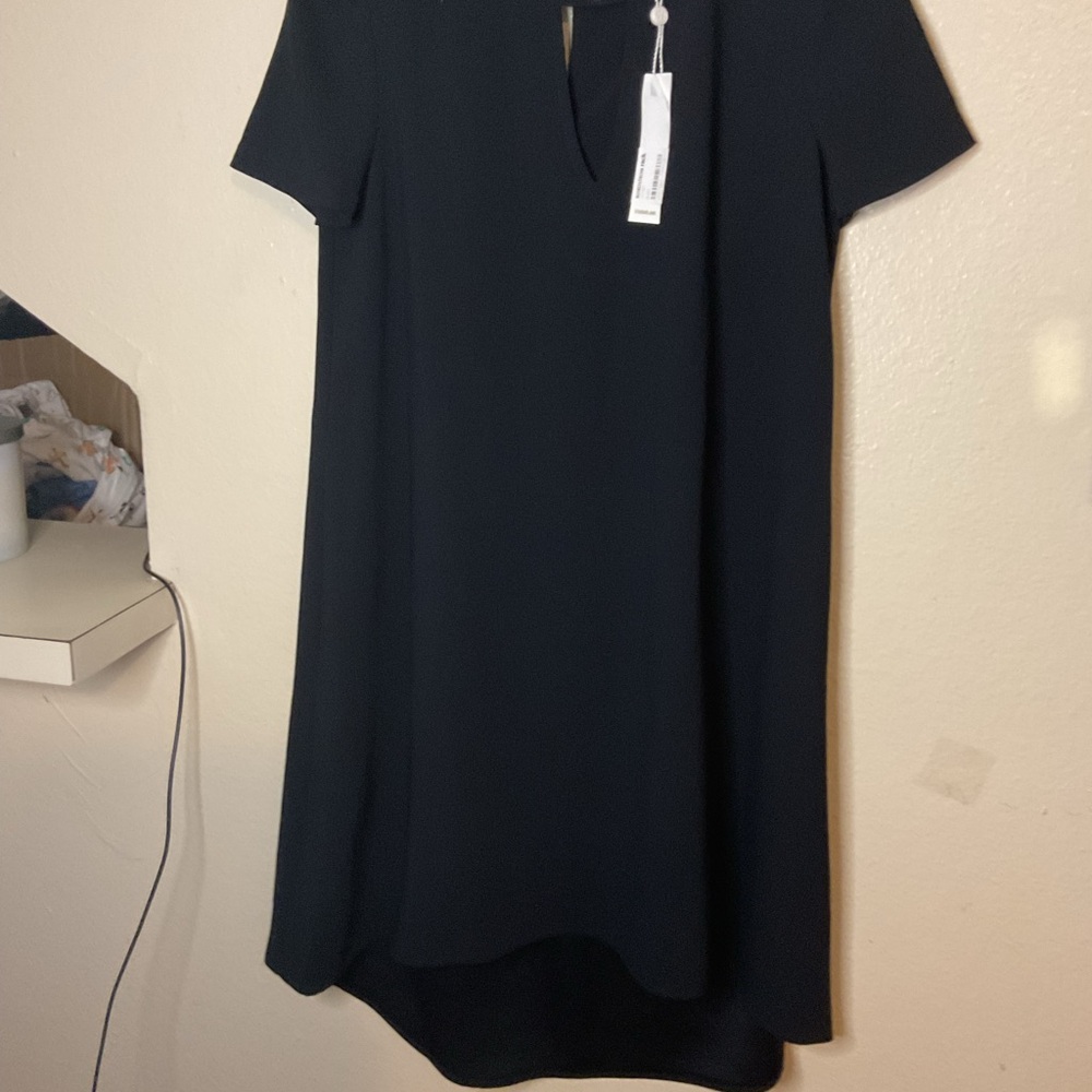 Trina Turk Navy High Low Dress